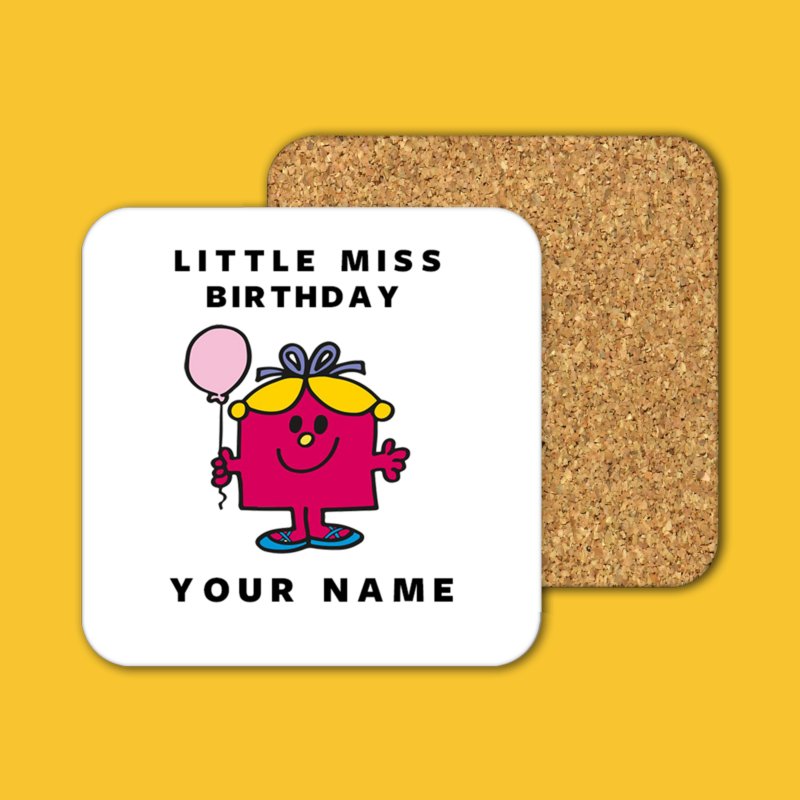 Little Miss Birthday Coffee Tea Mug Coaster