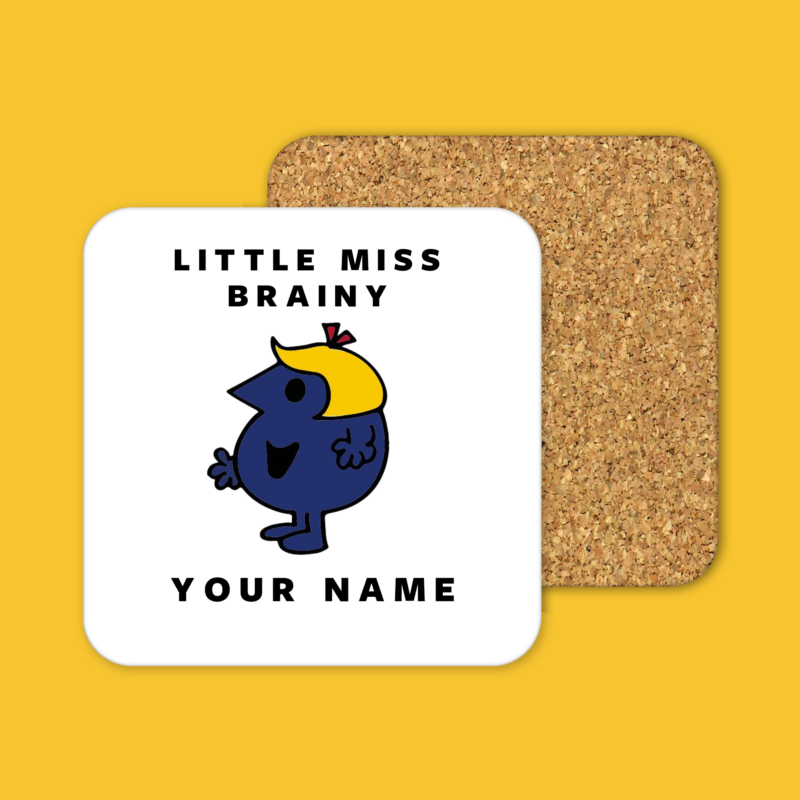 Little Miss Brainy Coffee Tea Mug Coaster