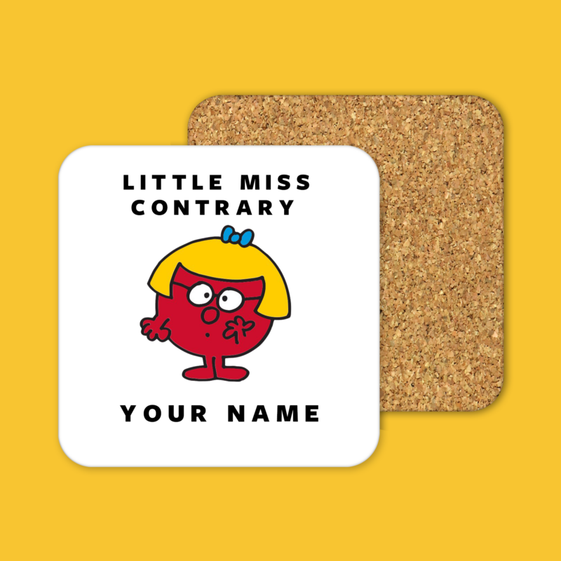 Little Miss Contrary Coffee Tea Mug Coaster