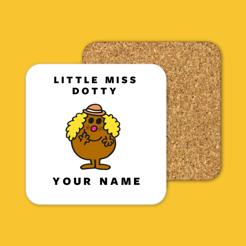 Little Miss Dotty Coffee Tea Mug Coaster