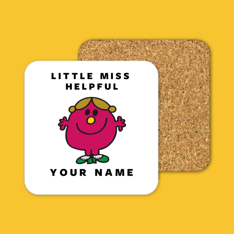 Little Miss Helpful Coffee Tea Mug Coaster