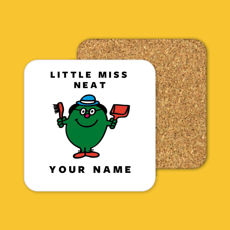 Little Miss Neat Tea Coffee Mug Coaster