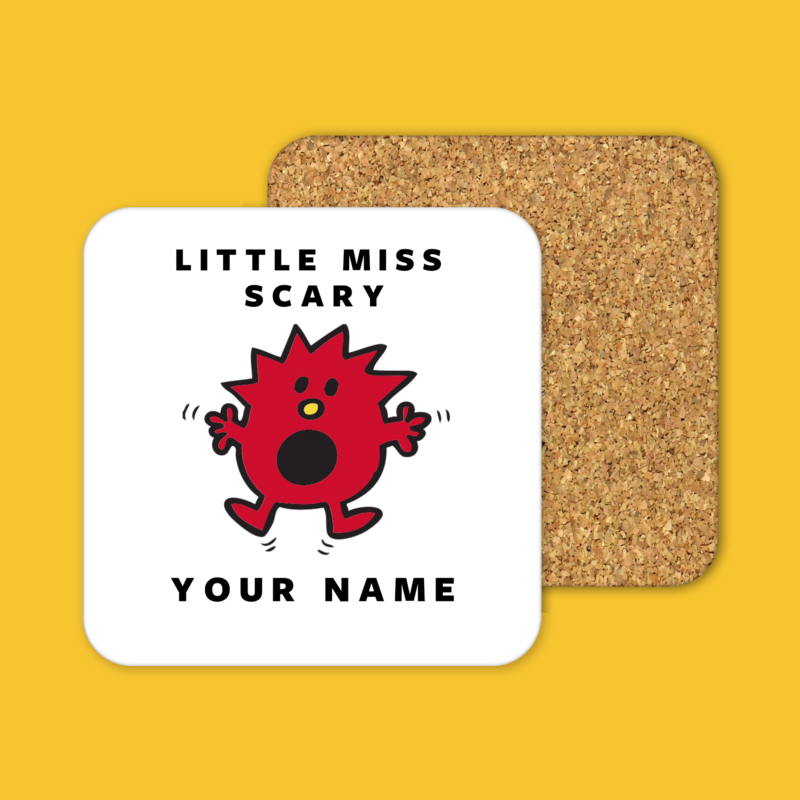 Little Miss Scary Tea Coffee Mug Coaster