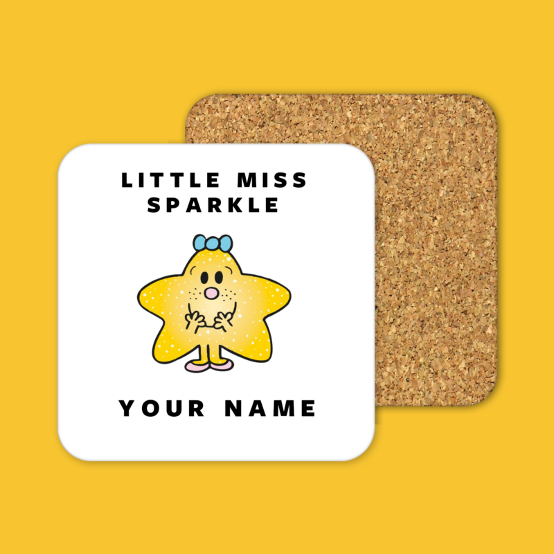 Little Miss Sparkle Tea Coffee Mug Coaster