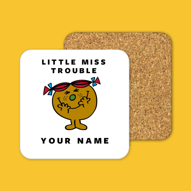 Little Miss Trouble Tea Coffee Mug Coaster