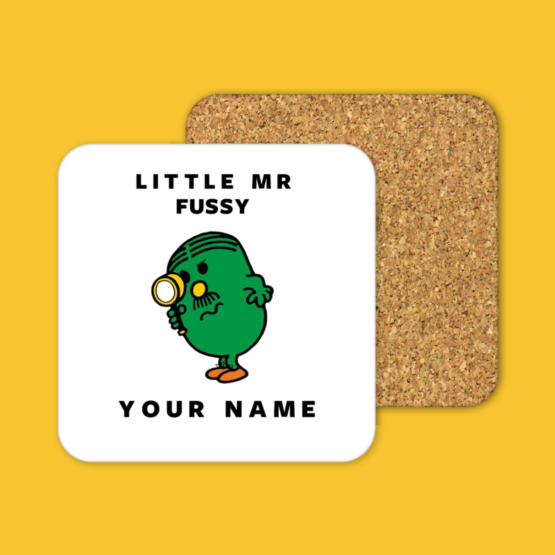 Little Mr. Fussy Tea Coffee Mug Coaster