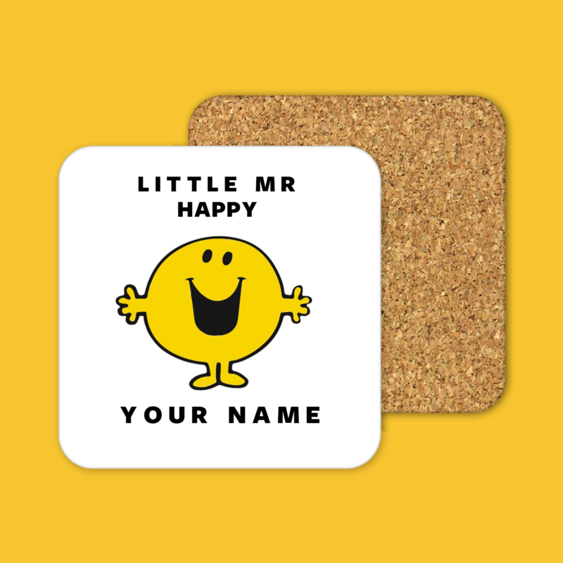 Little Mr. Happy Tea Coffee Mug Coaster