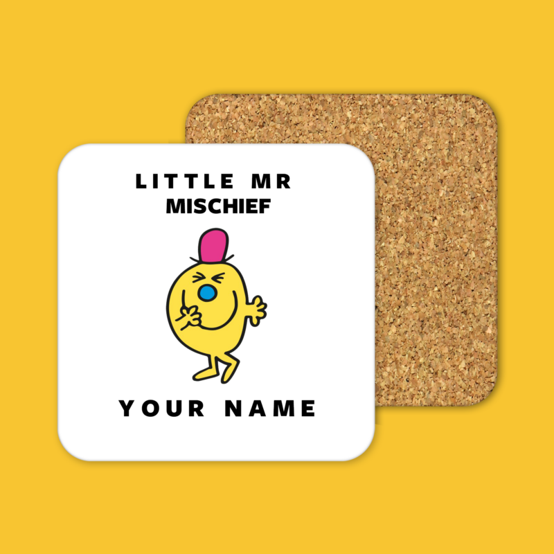 Little Mr. Mischief Tea Coffee Mug Coaster