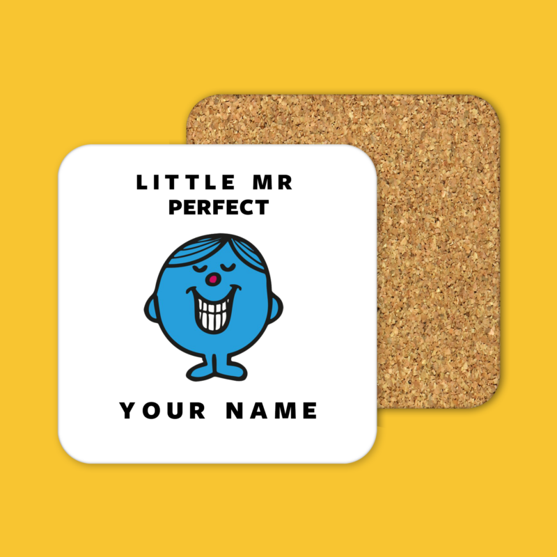 Little Mr. Perfect Coffee Tea Mug Coaster