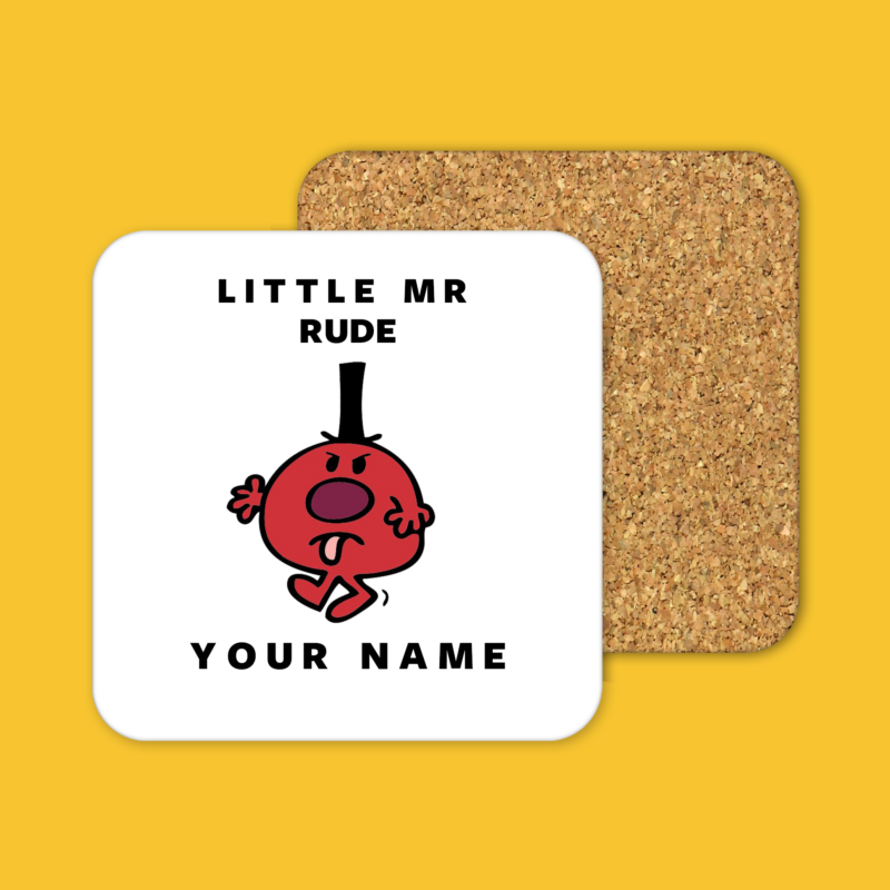 Little Mr. Rude Coffee Tea Mug Coaster