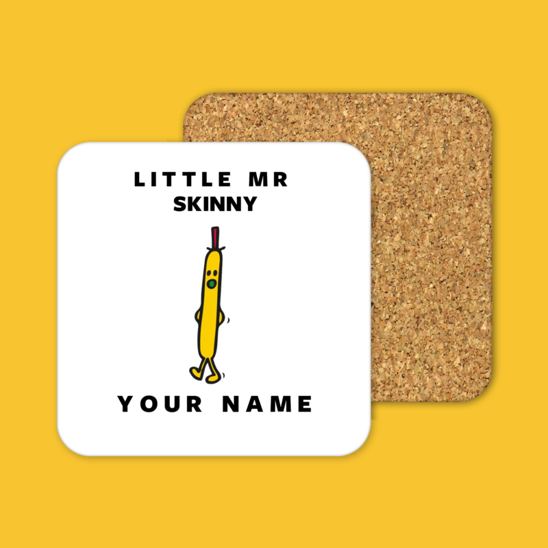 Little Mr. Skinny Coffee Tea Mug Coaster