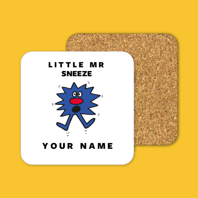 Little Mr. Sneeze Coffee Tea Mug Coaster