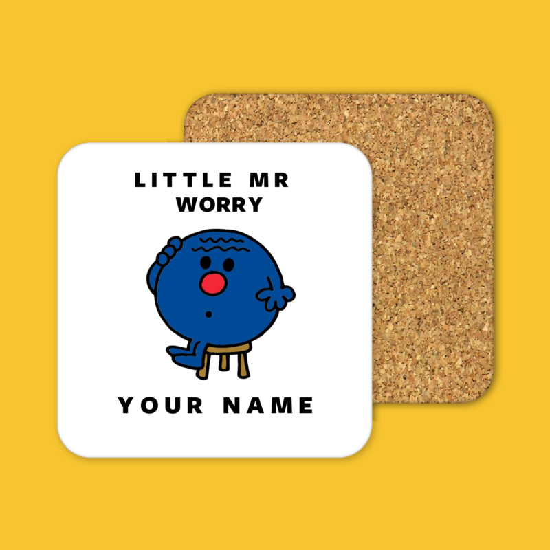 Little Mr. Worry Coffee Tea Mug Coaster